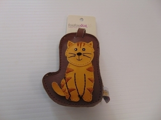 Orange Tabby Cat Luggage Tag