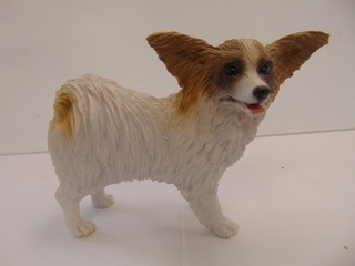 Papillon Figurine (Brown and White)